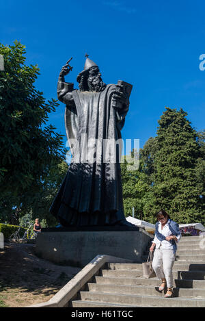 Statue de l'évêque Grégoire de Nin dans le parc Giardin par Ivan Mestrovic, Split, Croatie Banque D'Images