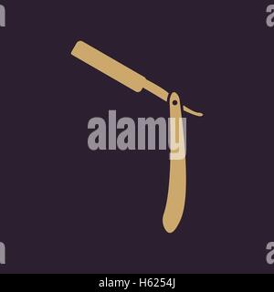 L'icône de rasoir. Symbole du rasoir. Télévision Illustration de Vecteur