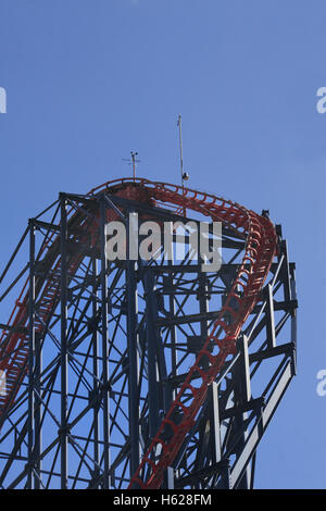 Pepsi Max rollercoaster, Blackpool, Lancashire, UK Banque D'Images