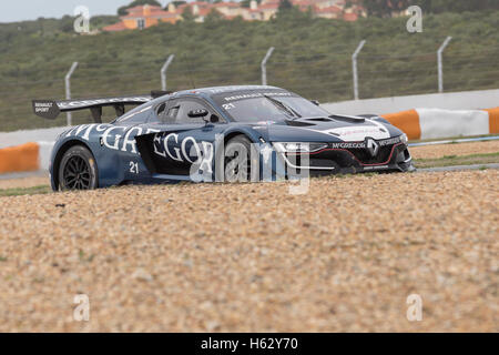 23 octobre, 2016. Estoril, Portugal. Le # 21 Equipe Verschuur (NED, entraîné par Pieter Schothorst (NED) et Jeroen Schothorst (NED) pendant la course de Renault Sport Trophy, au cours de l'European Le Mans Series Estoril Week-End Crédit : Alexandre de Sousa/Alamy Live News Banque D'Images