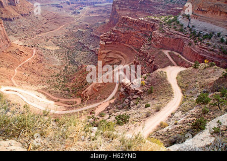 'Île de la sky' du Parc Narional Canyonlands dans l'Utah, USA Banque D'Images