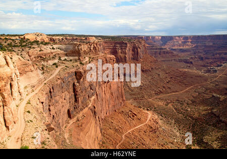 'Île de la sky' du Parc Narional Canyonlands dans l'Utah, USA Banque D'Images