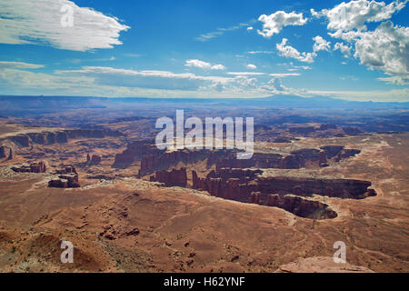 'Île de la sky' du Parc Narional Canyonlands dans l'Utah, USA Banque D'Images