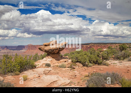 'Île de la sky' du Parc Narional Canyonlands dans l'Utah, USA Banque D'Images