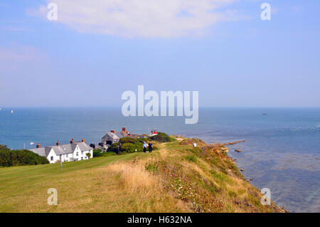 Clifftop veiw de point de Peveril à Swanage, Dorset, Angleterre. Banque D'Images