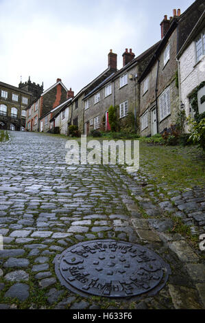 Hill, Shaftesbury, Somerset, Gold Hill, Hovis Banque D'Images