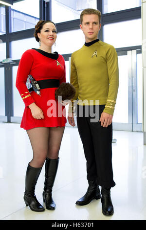 La Destination Star Trek convention tenue à NEC près de Birmingham pour célébrer 50 années de la série. Banque D'Images