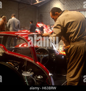 1966 Ferrari Dino Le Mans Garage Banque D'Images