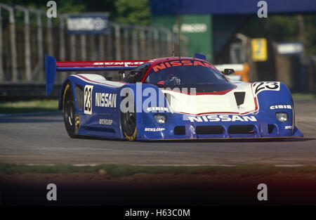 Julian Bailey et Kenny Acheson Nissan R90CK entré par Nissan Motorsports 1990 International Banque D'Images