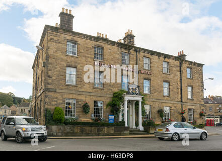 Le Rutland Arms Hotel, Bakewell, Derbyshire, Royaume-Uni, est au coeur du Parc national de Peak District. Banque D'Images