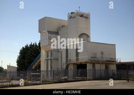 L'usine de production de béton Yoker Glasgow Clydeside Banque D'Images