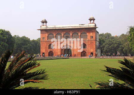 Ou Naubat Khana Niqar (tambour), le Fort Rouge, Old Delhi, Inde, sous-continent indien, en Asie du Sud Banque D'Images