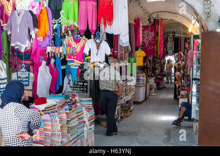 La rue du marché à Houmt Souk, Djerba Tunisie Banque D'Images