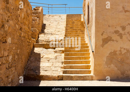 Bordj el Kebir fort à Houmt Souk, Djerba Tunisie Banque D'Images