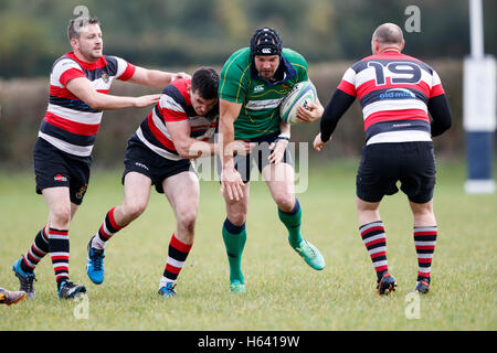 NDRFC 1XV vs Frome RFC 1er XV - Dorset, Angleterre. NDRFC player à résoudre. Banque D'Images