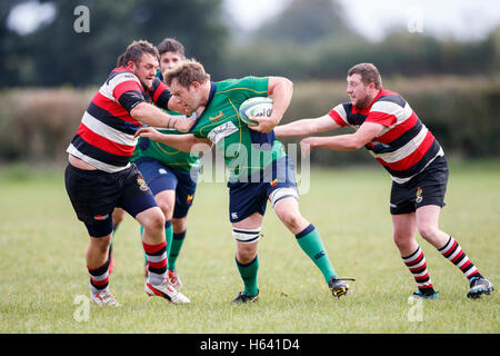 NDRFC 1XV vs Frome RFC 1er XV - Dorset, Angleterre. NDRFC player à résoudre. Banque D'Images