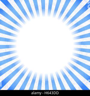 Rétro arrière avec rayons bleus Illustration de Vecteur