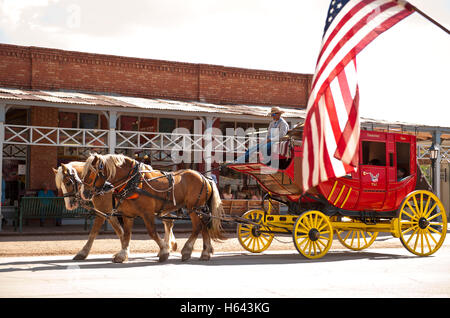 Stage Coach à Tombstone Arizona Banque D'Images