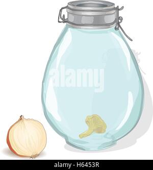 Vector illustration isolé Jar Illustration de Vecteur