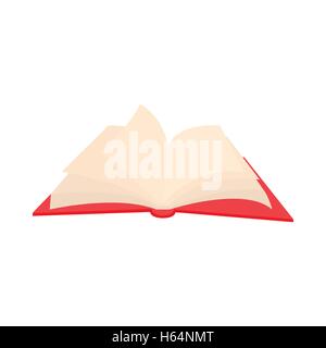 Livre ouvert avec les pages d'un battement de icon Illustration de Vecteur