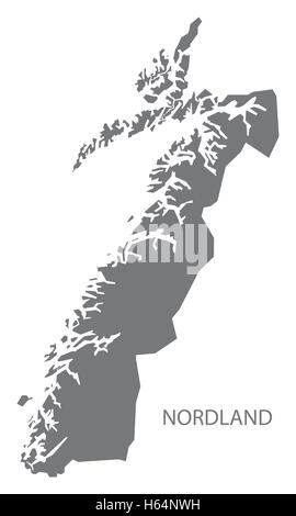 Le Nordland Norvège Site gray Illustration de Vecteur