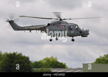 Hélicoptère Westland Lynx de la Royal Navy HMA.8 ZD257 à Biggin Hill Air Show 2014 Banque D'Images