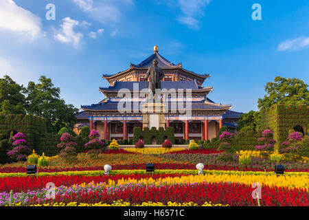 Façade du mémorial Sun Yat-Sen à Guangzhou, Chine Banque D'Images