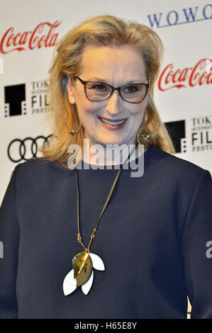 Tokyo, Japon. 24 Oct, 2016. L'actrice Meryl Streep assiste à la 'Florence Foster Jenkins' conférence de presse pendant le 29e Festival International du Film de Tokyo le 24 octobre 2016 à Tokyo, Japon. | Verwendung weltweit Credit : dpa/Alamy Live News Banque D'Images