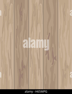 Une illustration d'un plancher en bois avec des motifs et des lignes dans des tons de brun Banque D'Images