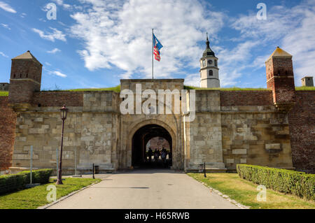 L'entrée de la forteresse de Belgrade, Serbie Kalemegdan Banque D'Images