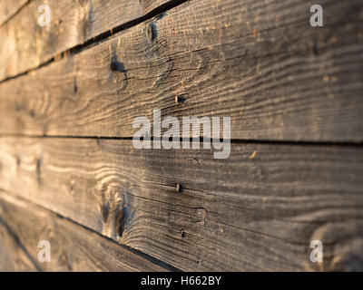 Old weathered wooden planks, faible profondeur de champ Banque D'Images