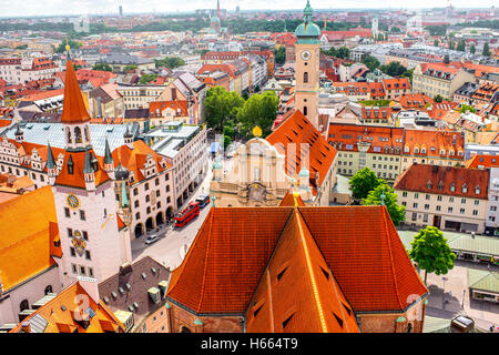 La ville de Munich vue Banque D'Images