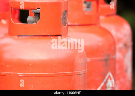 Bouteilles de gaz LPG Banque D'Images