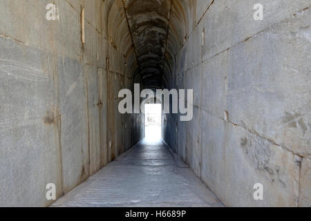 Couloir de Temple historique. Banque D'Images