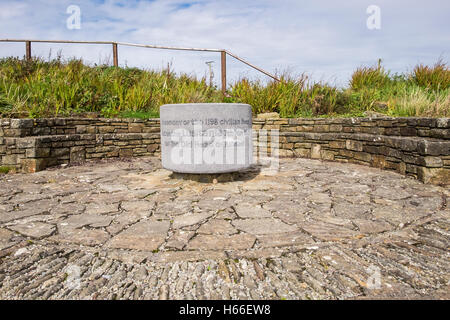 Mémorial aux 1198 civils qui sont morts lorsque le Lusitania est coulé en 1915 au large de l'old head de Kinsale, dans le comté de Cork. Banque D'Images