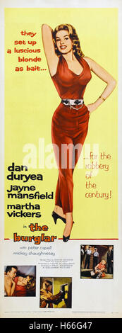 Le cambrioleur, (1957) - Movie Poster - Banque D'Images