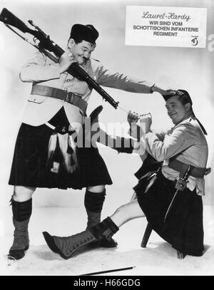 Bonnie Scotland - Affiche de film allemand - Banque D'Images