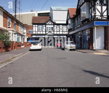 L'entrée principale et billetterie à Fratton Park, la maison de Portsmouth Football Club Banque D'Images