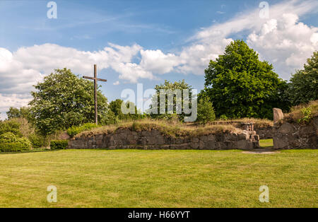 Image d'Ovraby la ruine de l'église à l'extérieur de Halmstad, Suède. Banque D'Images