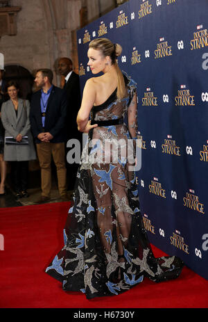 Rachel McAdams participant à la Dr Strange UK Lancement de l'événement tenu à le cloître à l'abbaye de Westminster à Londres. Banque D'Images