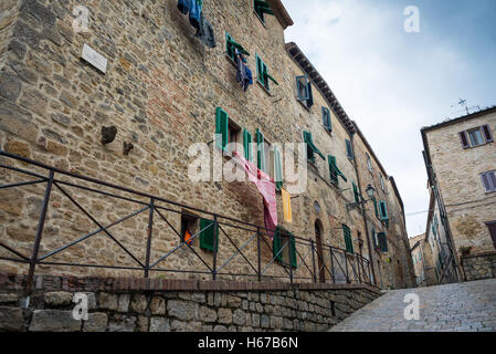 Rues de Volterra, Toscane, Italie, Union européenne, Europe Banque D'Images