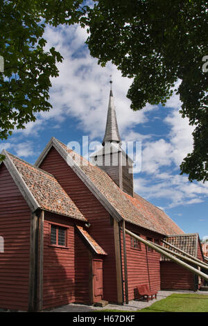 L'EUROPE, LA NORVÈGE, Møre og omsdal, comté, district de Nordmøre Kvernes Église Banque D'Images