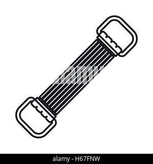 Ceinture extensible Sports style du contour, icône Illustration de Vecteur