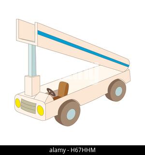 Passerelle de l'avion, l'icône de style cartoon Illustration de Vecteur