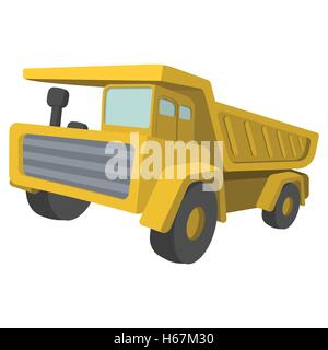 Camion de construction. Illustration cartoon benne Illustration de Vecteur