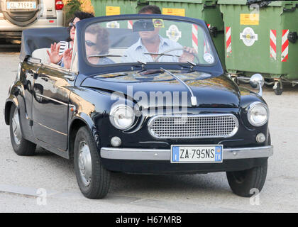 Fiat 500 Rally, Miranda, ternis, Ombrie, Italie Banque D'Images