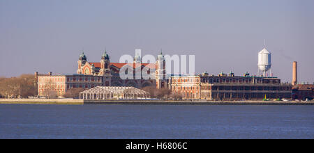 NEW YORK, NEW YORK, USA - Ellis Island. Banque D'Images