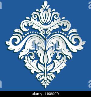 Motif Oriental vectoriel continu avec des éléments 3D Illustration de Vecteur