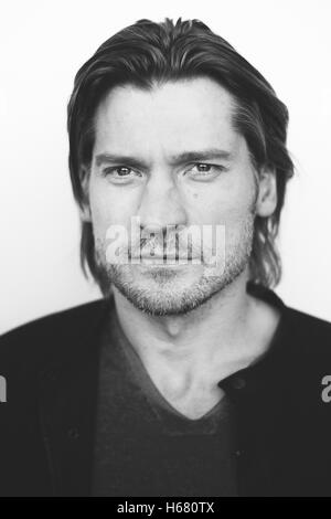 Le danois et le jeu des trônes-Nikolaj Coster-Waldau superstar dépeints dans Copenhague. Danemark 2013. Banque D'Images