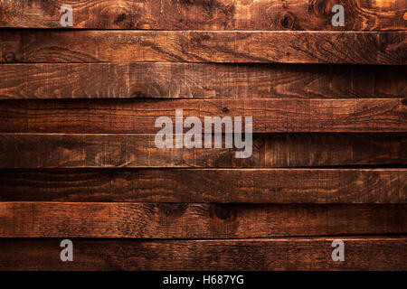 La texture en bois sombre. Fond brun vieux plancher bois. Banque D'Images
